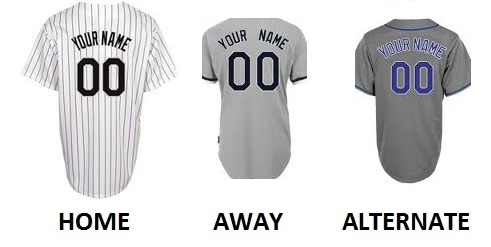 (image for) COLORADO Pro Baseball Number Kit - Click Image to Close